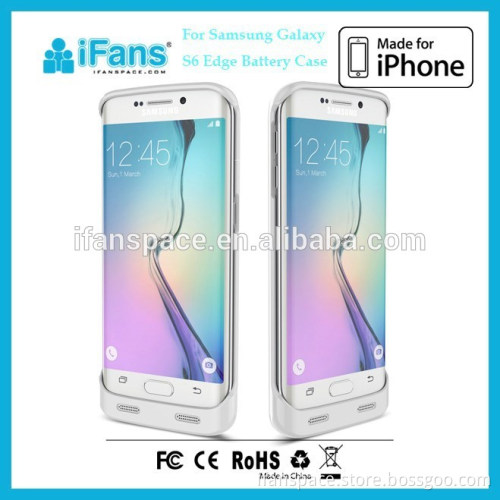 iFans Backup Battery Case for Samsung Galaxy S6 Edge,Wireless Phone Charger for S6 Edge 3500mAh